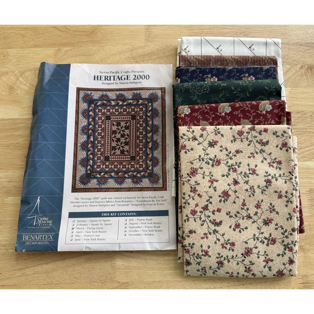 HERITAGE 2000 March FLYING GEESE Quilt Kit ~ SHARON HULTGREN Sierra‎ Pacific
